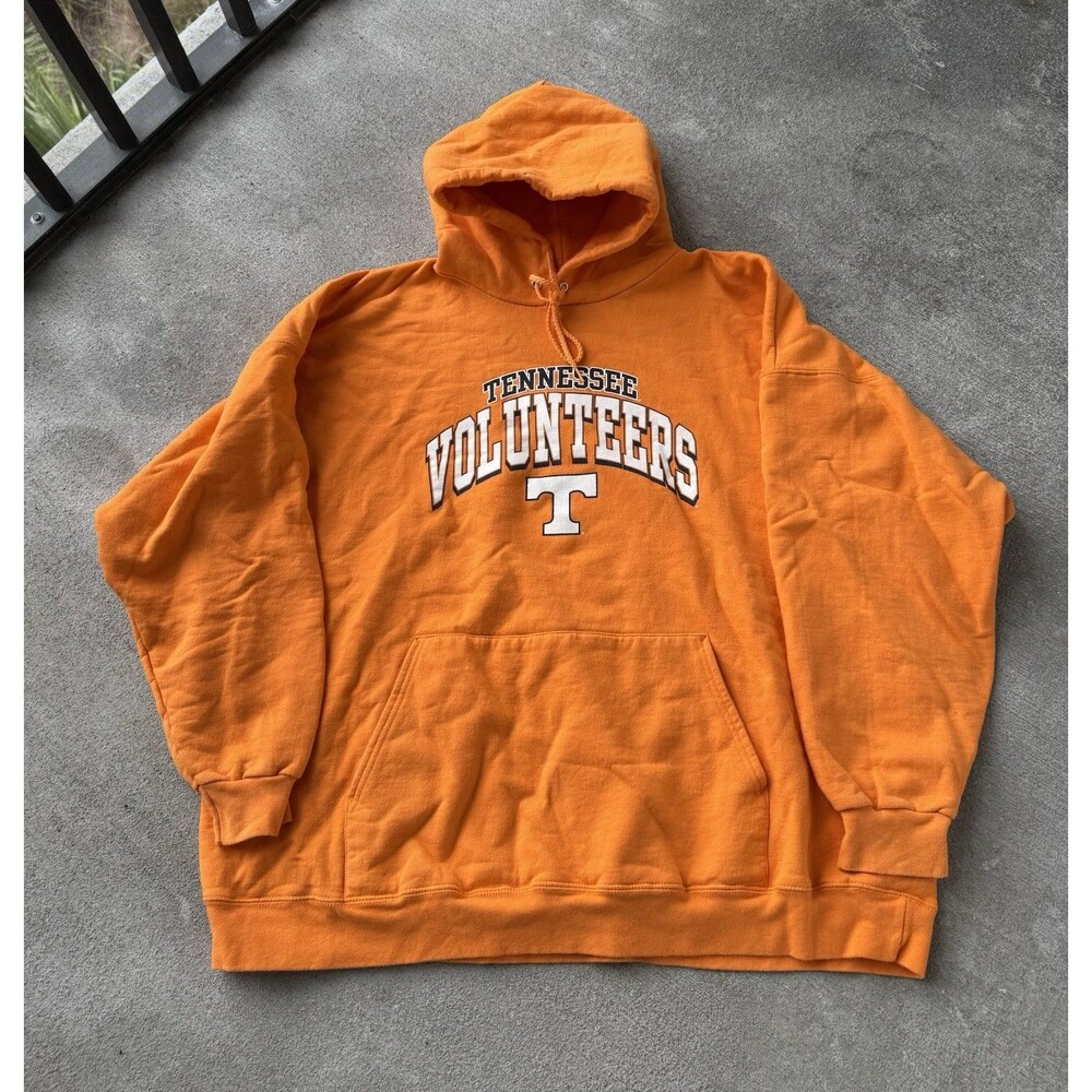 Vintage 90’s Tennessee Volunteers Sweatshirt Mens XXL Orange Hoodie Y2K